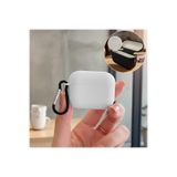 CaseOnn Kılıf Askı Aparatlı Lansman Beyaz Beyaz Apple AirPods Pro 2.Nesil ile uyumlu