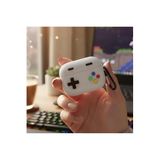 CaseOnn Kılıf Karakter Figürlü V2 Retro GamePad Gri Gri - Beyaz Samsung Galaxy Buds 3 ile uyumlu