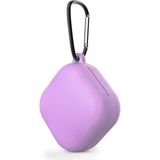 Caseonn Samsung Galaxy Buds 2 - Buds 2 Pro Kılıf Askı Aparatlı Mat Silikon Lila