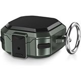 Caseonn Samsung Galaxy Buds 2 - Buds 2 Pro Kılıf Güvenlik Kilitli Military Tank Haki
