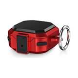 Caseonn Samsung Galaxy Buds 2 - Buds 2 Pro Kılıf Güvenlik Kilitli Military Tank Kırmızı