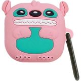 Caseonn Samsung Galaxy Buds 2 Pro Kılıf Karakter Figürlü Stch Angel - Pembe - Mavi