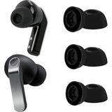 Caseonn Samsung Galaxy Buds 3 Pro Uyumlu Yedek Silikon Kulaklık Ucu (3 Farklı Boy S/m/l) - Siyah