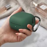 Caseonn Samsung Galaxy Buds 4 Kılıf V2 Askı Aparatlı Mat Silikon Koyu Yeşil