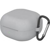 Caseonn Samsung Galaxy Buds 4 Pro Kılıf V2 Askı Aparatlı Mat Silikon Gri