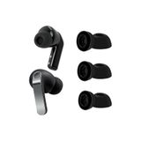 Caseonn Samsung Galaxy Buds 4 Pro Uyumlu Yedek Silikon Kulaklık Ucu (3 Farklı Boy S/m/l) - Siyah