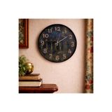 casera's accessories luxury design Van Gogh Yıldızlı Gece Tasarımlı Dekoratif Duvar Saati - 28 cm Sessiz Mekanizma