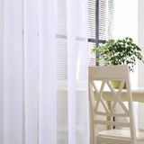 Caserta Home Vual Lüx 1/3 Sık Pileli Düz Tül Perde - 100x210 cm - 100 x 210 cm