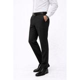 Caserta Regular Fit Likralı Erkek Kumaş Pantolon - 7558 - Siyah - 48