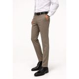 Caserta Regular Fit Likralı Erkek Kumaş Pantolon - 7558 - Sütlü Kahverengi - 52
