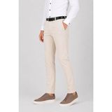 Caserta Slim Fit Likralı Boru Erkek Kumaş Pantolon - 7712 - 44 - Krem