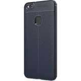 CaseStreet Huawei Honor 8 Lite Niss Deri Görünümlü Nano Ekran Koruyucu Lacivert Silikon Cep Telefonu Kılıf