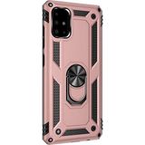 CaseStreet Samsung Galaxy A71 Vega Standlı Yüzüklü Mıknatıslı Bronz Silikon Cep Telefonu Kılıf