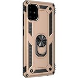 CaseStreet Samsung Galaxy A71 Vega Standlı Yüzüklü Mıknatıslı Gold Silikon Cep Telefonu Kılıf