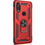 CaseStreet Samsung Galaxy M10S Vega Standlı Yüzüklü Mıknatıslı Kırmızı Silikon Cep Telefonu Kılıf
