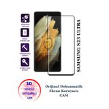 CaseTechnoo Samsung S23 Ultra Uyumlu Kavisli 3D Tam Kaplayan ESD Cam Ekran Koruyucu