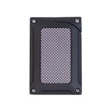 Caseti Tek Torch Pürmüz Siyah Karbon Desenli Metal Puro Çakmağı