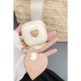 Casetify Samsung Galaxy Buds 2- Buds Pro- Buds Live- Buds Pro Uyumlu Kalpli Kopçalı Kılıf - Kahverengi