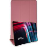 Casetify Samsung Galaxy X800 Tab S8 Plus 12.4 Kılıf Tablet Smart Kılıf - Pembe