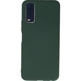Casetify Vivo Y20 Kılıf Nano Içi Kadife Silikon - Koyu Yeşil