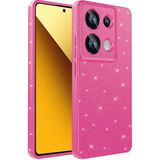 Casetify Xiaomi Redmi Note 13 Pro 4g Uyumlu Sah Kılıf Kamera Korumalı Simli Lüks Casetify Koton Kapak-Pembe Koyu - Koyu Pembe