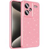 Casetify Xiaomi Redmi Note 13 Pro Plus 5g Kılıf Kamera Korumalı Simli Lüks Sah Koton Kapak - Açık Pembe