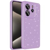 Casetify Xiaomi Redmi Note 14 Kılıf Kamera Korumalı Simli Lüks Sah Koton Kapak - Lila - Redmi Note 14 4G