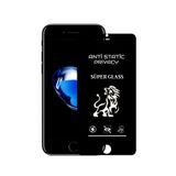 CaseWorld Apple iPhone SE 2 Tam Kaplayan Anti Statik Hayalet Süper Cam Ekran Koruyucu - Siyah