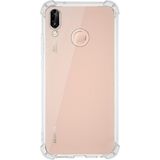 Caseworld Huawei P20 Lite ile Uyumlu Kapak Köşe Korumalı Airbag Antishock Silikon Şeffaf Kılıf - Saydam