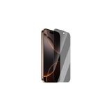 CaseWorld iPhone 14 Pro Max ile Uyumlu CaseWorld Crystal Shadow Serisi 0.15mm 3D Privacy Hayalet Cam Ekran Koruyucu Siyah