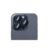 Caseworld İphone 15 Pro Max Caseworld Alloy Serisi Oleofobik Anti Reflective Kamera Lens Koruyucu Mavi
