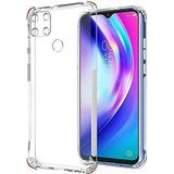 Caseworld Oppo A15 Uyumlu Kapak Kamera Korumalı Şeffaf Airbag Antishock Köşe Korumalı Silikon Kılıf