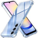 Caseworld Samsung Galaxy A25 Kapak Kamera Korumalı Airbag Antishock Köşe Korumalı Şeffaf Silikon Kılıf