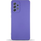 Caseworld Samsung Galaxy A33 5g ile Uyumlu Kapak Içi Kadife Kamera Korumalı Lansman Silikon ile Uyumlu Kılıf - Mor