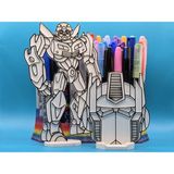 Casey 3D Store Boyanabilir Figür – Eğitici 3D Sanat & Hobi Oyuncağı (2'li) - Transformers - Beyaz