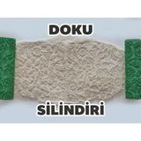 Casey Store Kil ve Seramik Doku Oklavası + Hediye Tutucu Aparat Polimer Kil ve Hamur Şekillendirici Roller - Balık Sırtı Desen versiyon12