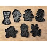 Casey Store Mandala Desenli 3D Baskı Kek Kalıbı – Şık ve Dekoratif Kek Kalıbı (4’lü Set) - Paw Patrol - Siyah