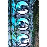 Caseybox Gta V 120X120 mm Siyah Çerçeveli Oyun Pc Aksesuarı, Masaüstü Bilgisayar Üçlü Fan Kapağı