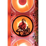 Caseybox Gta V Michael 120X120 mm Beyaz Çerçeveli Oyun Pc Aksesuarı, Masaüstü Bilgisayar Fan Kapağı