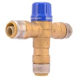 Cash Acme 3/4 İnç HG110-D SharkBite Doğrudan Bağlantılı Termostatik Karıştırma Vanası, Pirinç Tesisat Armatürü, 24549