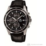 Casio 526L Edifice Erkek Kol Saati 10 ATM Su Geçirmezlik Siyah Deri Kordon Çelik Kasa