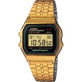 Casio A159WGEA-1DF Kol Saati Unisex Dijital Çelik Kordon Suya Dayanıklı Alarm ve Kronometre Özellikli - Altın