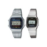 Casio A168WA-1WDF - LA670WA-1DF Çift Kol Saati RETRO4