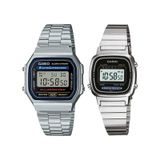 Casio A168wa-1wdf-la670wa-1df Retro Çift Kol Saati Kadın-erkek Metalik