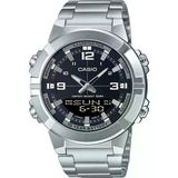 Casio AMW-870D-1AVDF Quartz Çelik Gri Siyah Kadran Erkek Kol Saati