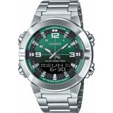 Casio AMW-870DA-3AVDF Quartz Çelik Gri Yeşil Kadran Erkek Kol Saati