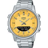 Casio AMW-880D-9AVDF Erkek Kol Saati Gri Metal Kasa Altın Kadran