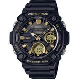 Casio Analog-Digital Combination 52.2 mm Quartz Saat AEQ-120W-9AVDF - 52,2 mm