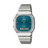 Casio AQ-240E-3ADF Quartz Çelik Gri Yeşil Kadran 36 mm Erkek Kol Saati - tek ebat