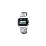 Casio Casıo Retro Kol Saati Unisex Çelik Suya Dayanıklı 33,2 mm Kasa ve Takvim Fonksiyonu - Gümüş